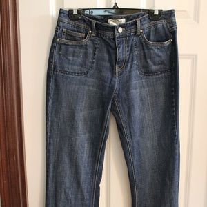 White House Black Market- Noir Flare Leg Jeans